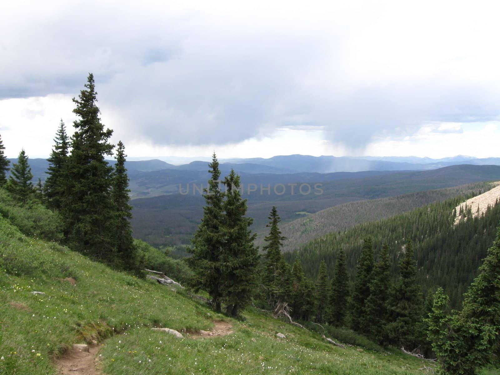 Rain over the mountains