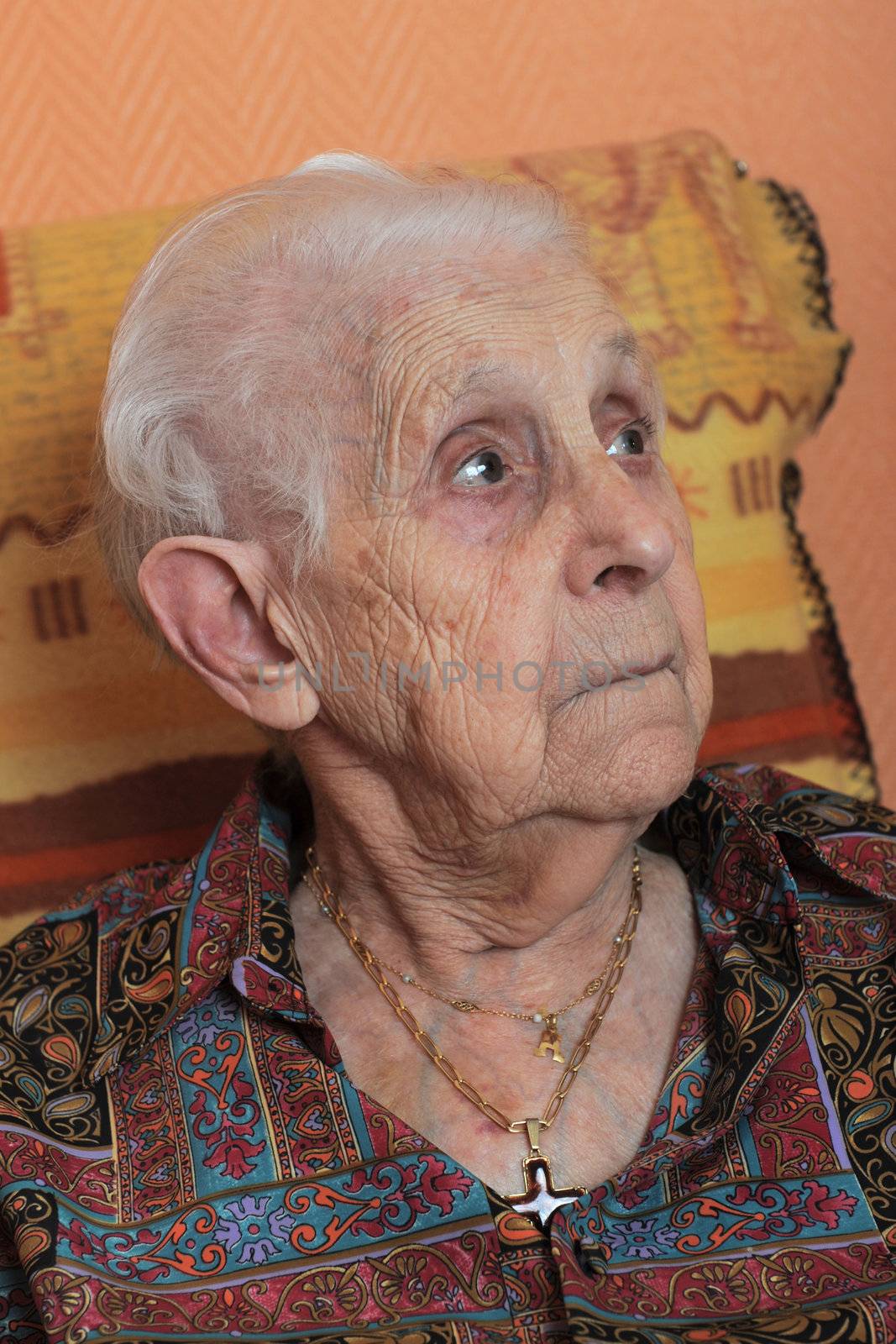 portrait of a senior woman  in a  retirement facility