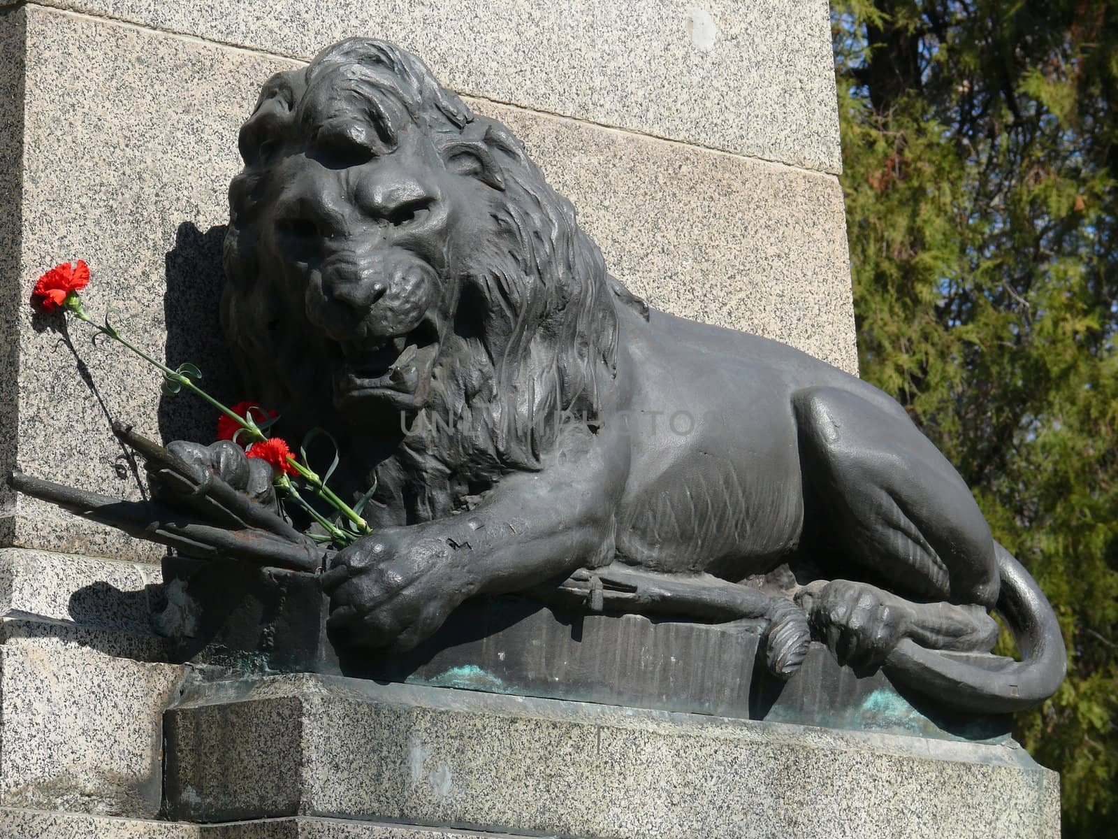 Monument for Serbian-Bulgarian war in center of Pleven, Bulgaria by Stoyanov