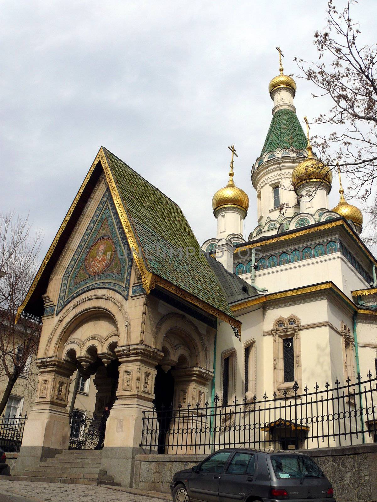 Russian church in Sofia, Bulgaria by Stoyanov