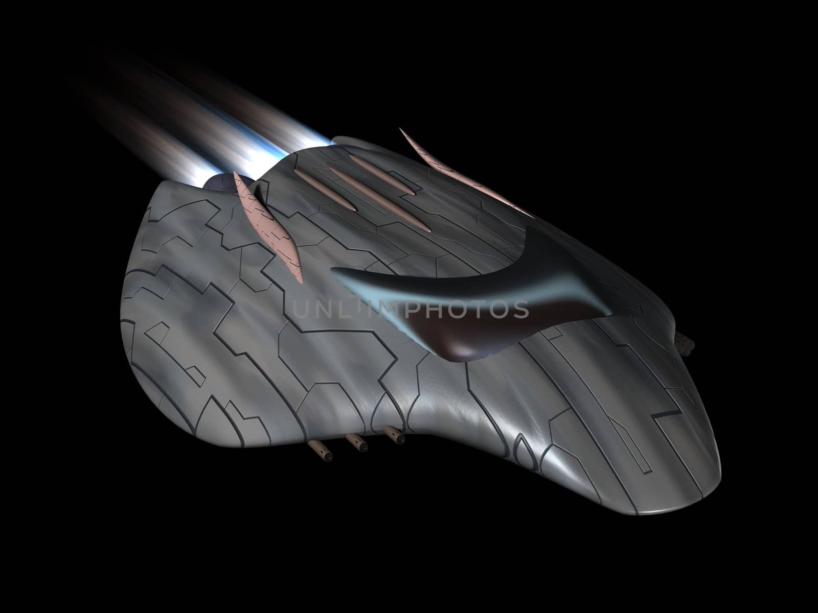 Powerful spaceship very streamlined by shkyo30