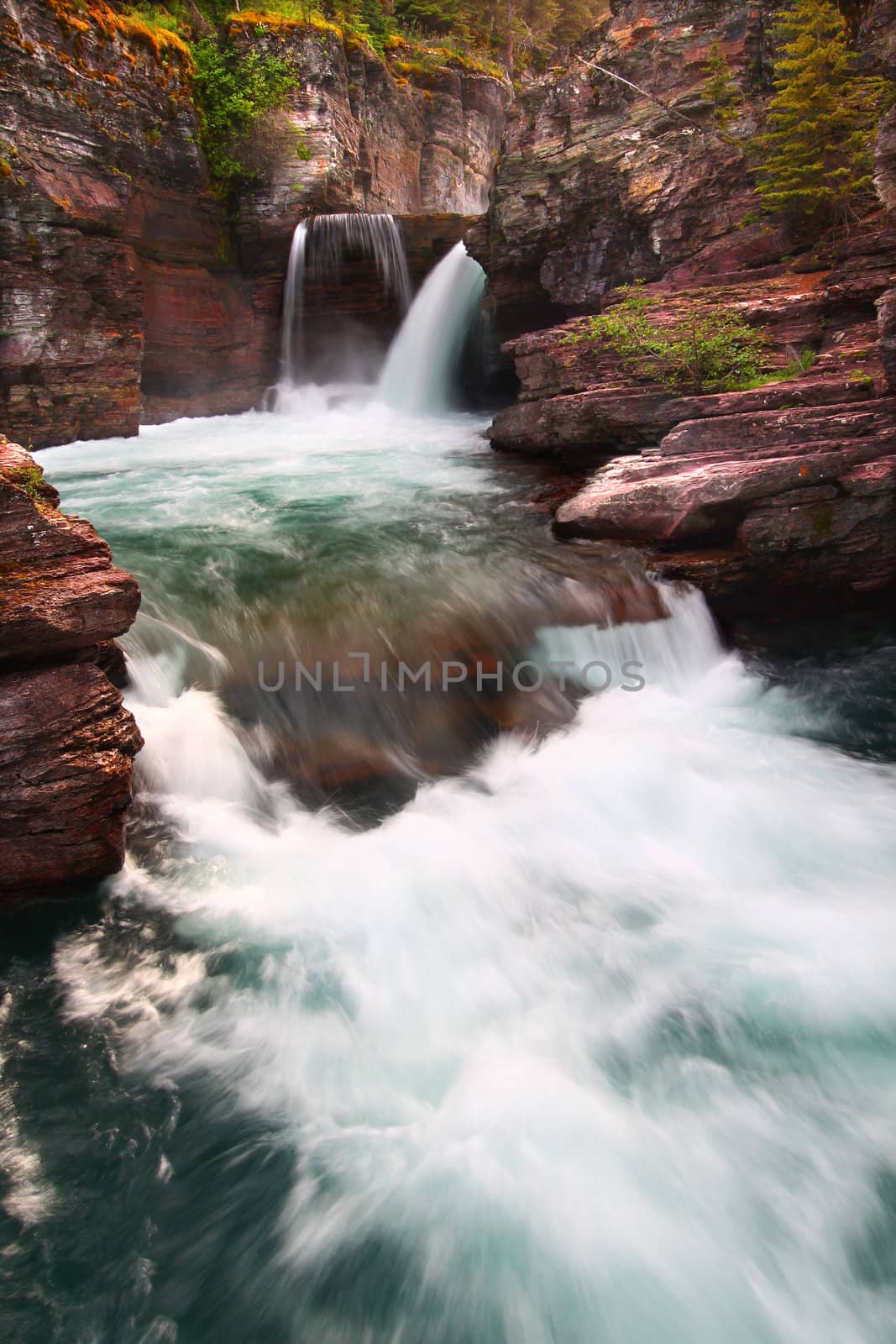 Saint Mary Falls - Glacier NP by Wirepec