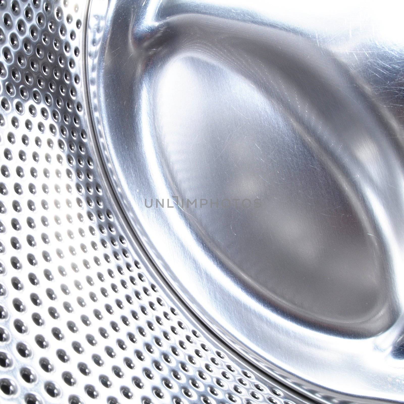 washing machine drum background with copyspace showing household concept