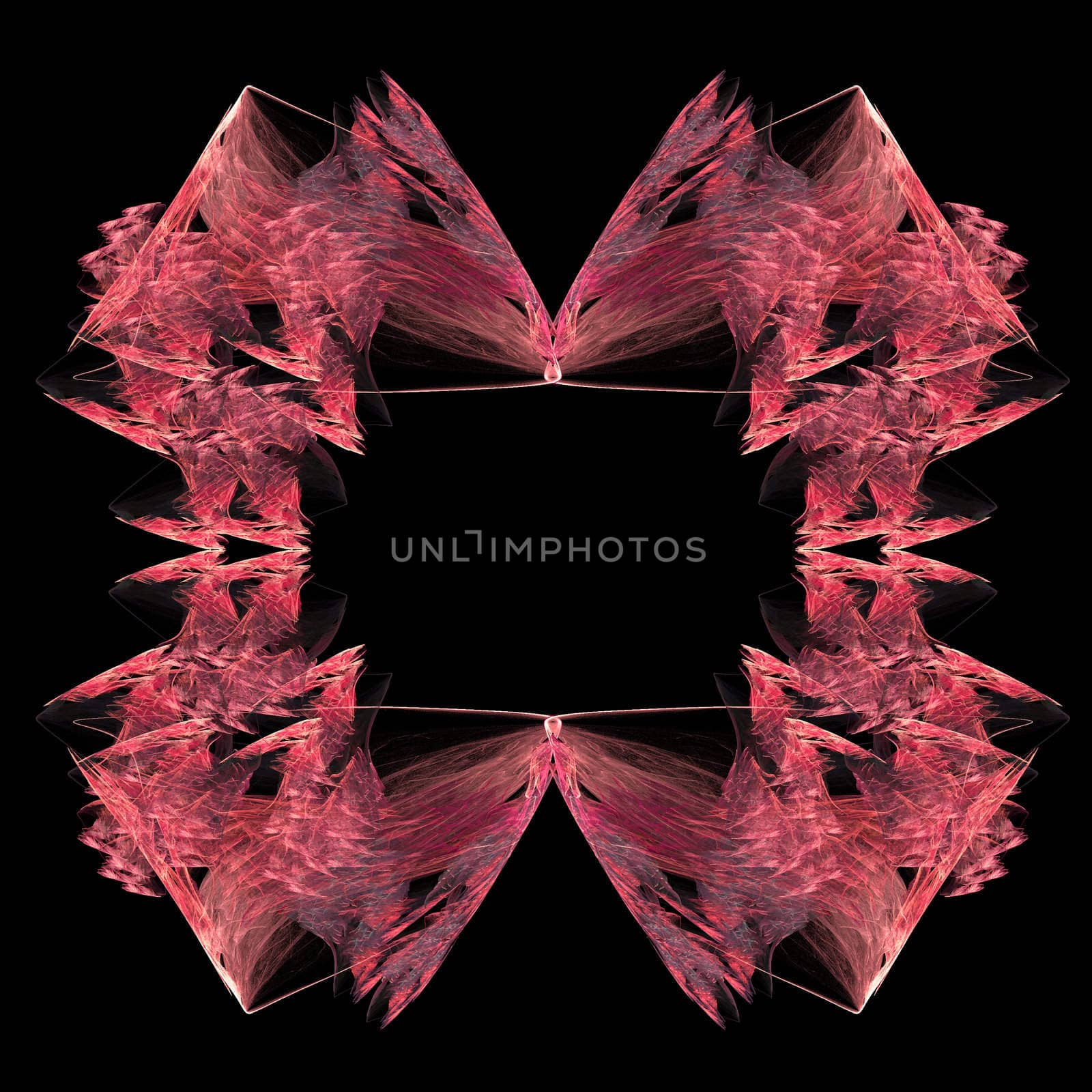 Abstract Symmetrical Fractal Background