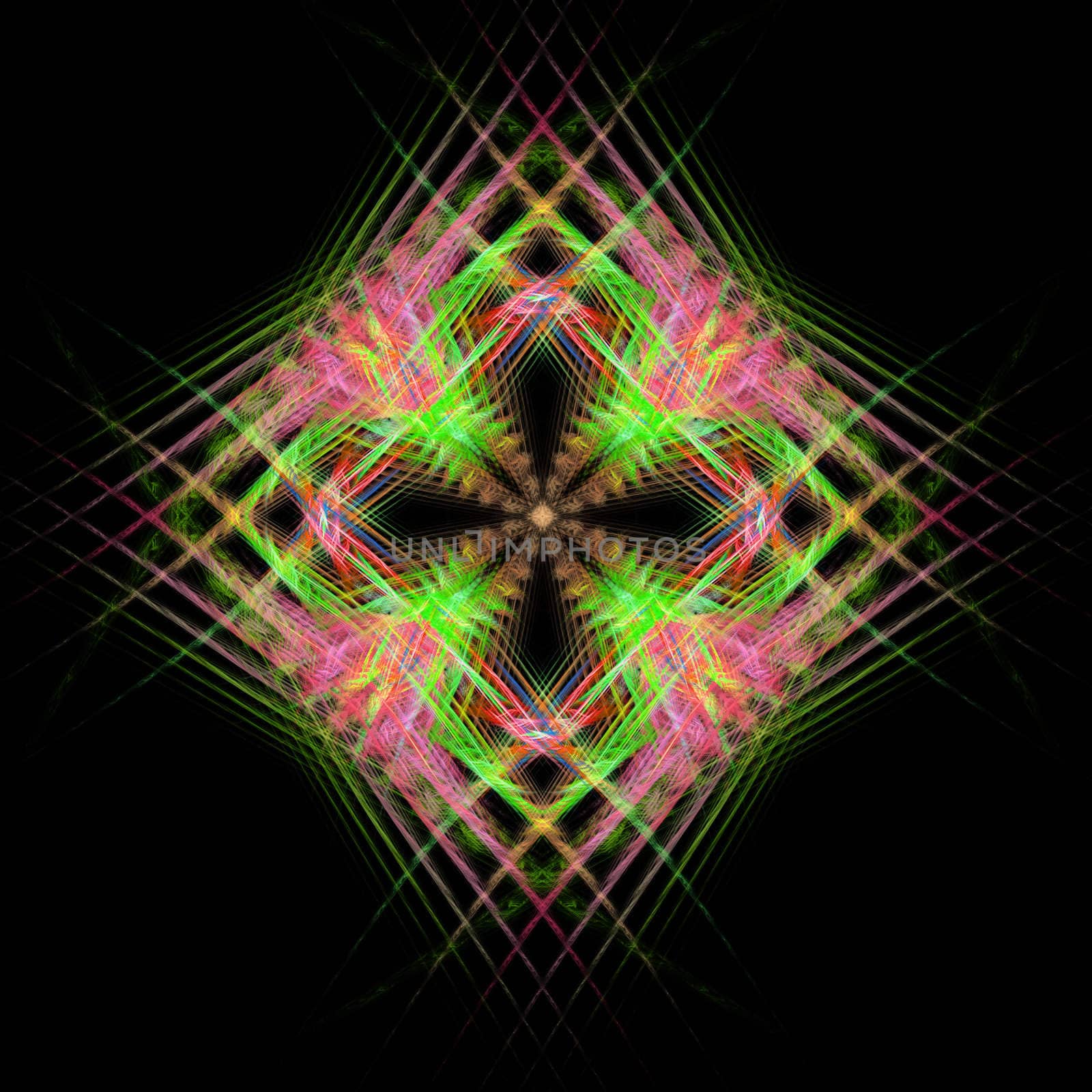 Abstract Symmetrical Fractal Background