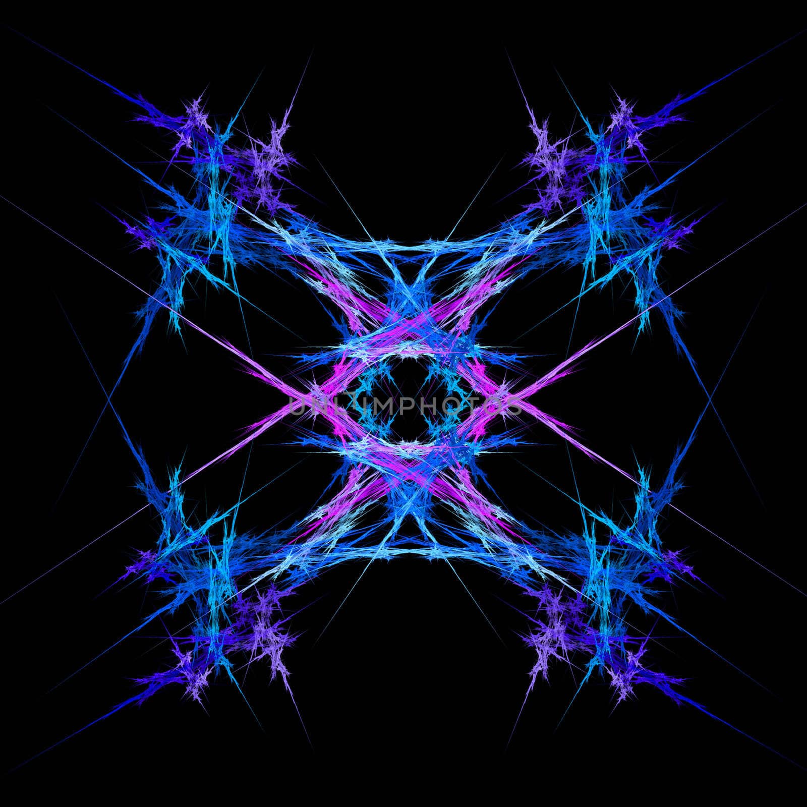 Abstract Symmetrical Fractal Background by mhprice