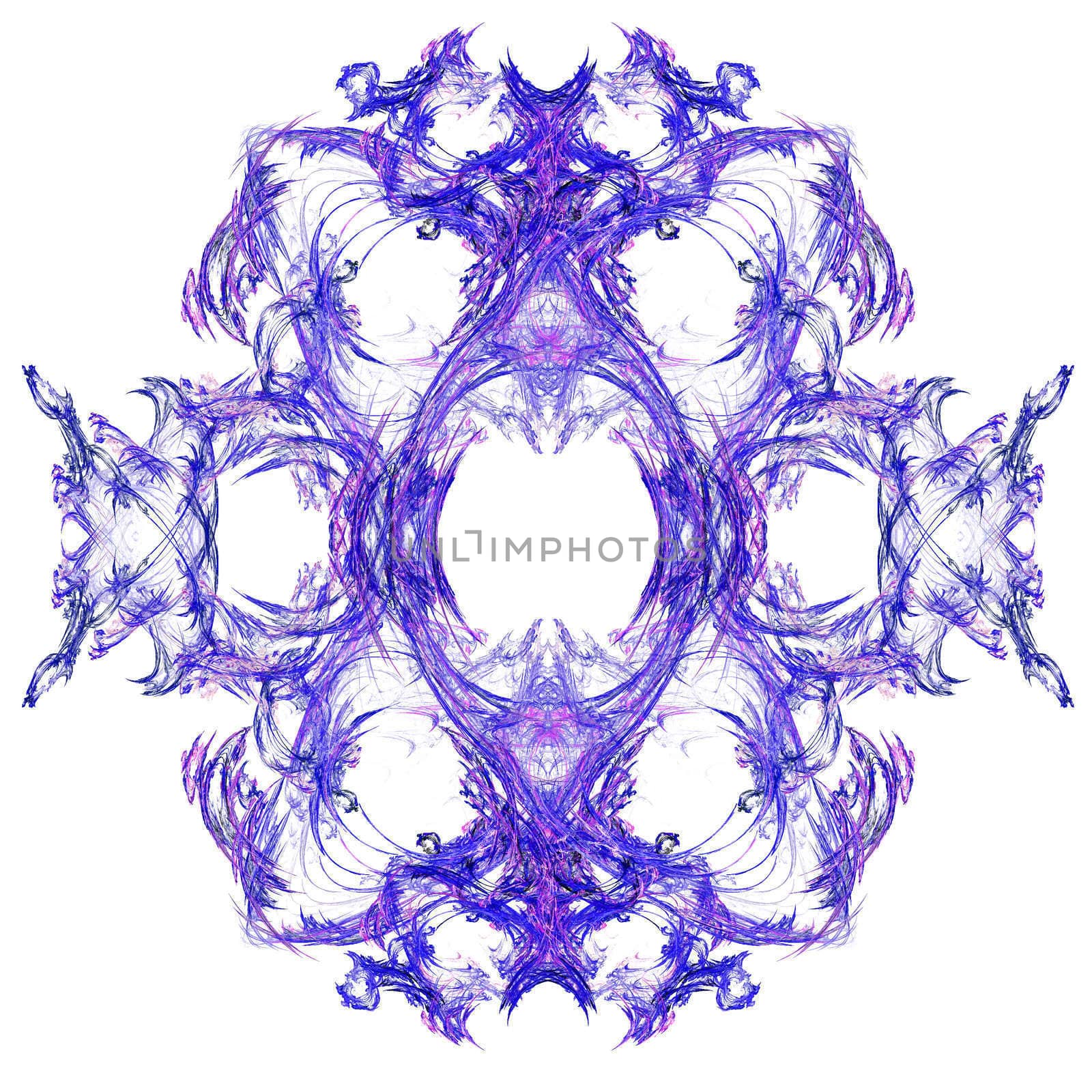 Abstract Symmetrical Fractal Background