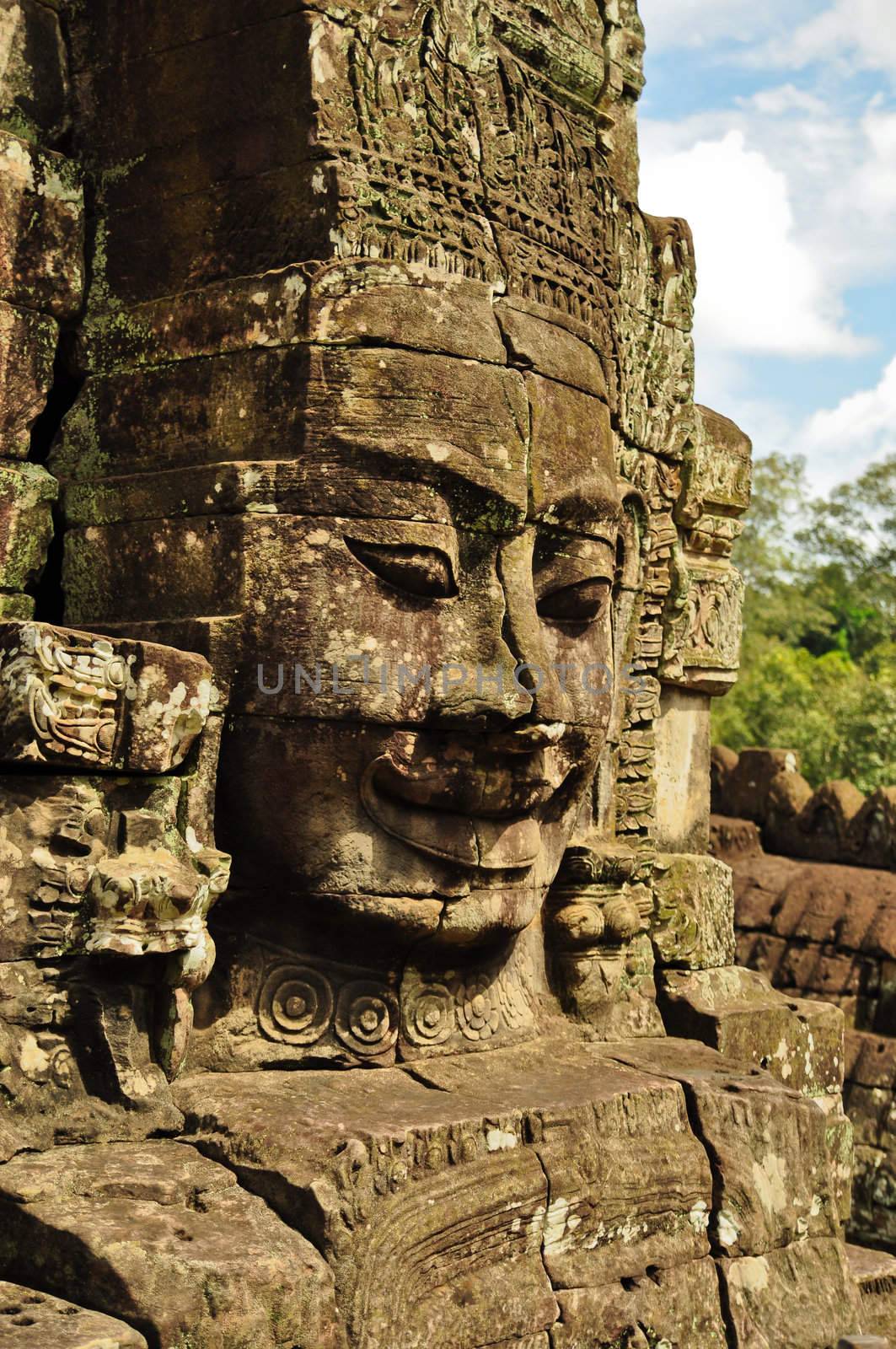 Bayon Temple at Angkor Siem Reap Cambodia