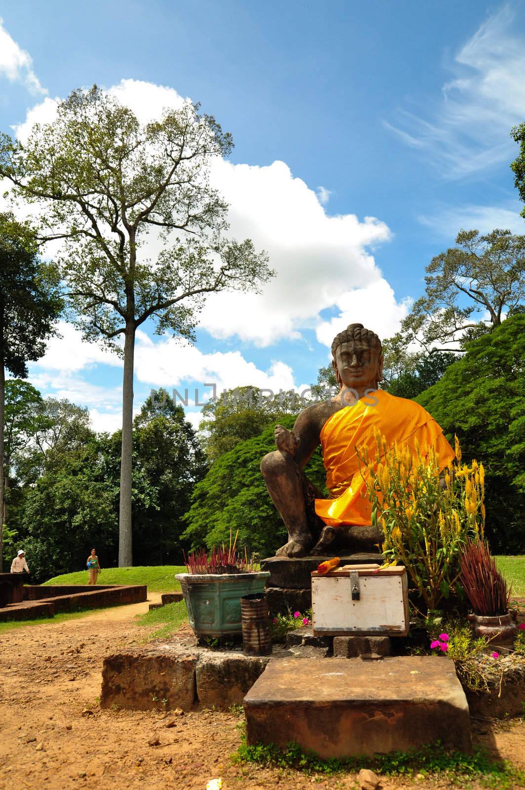 Statue at Angkor Wat, Cambodia