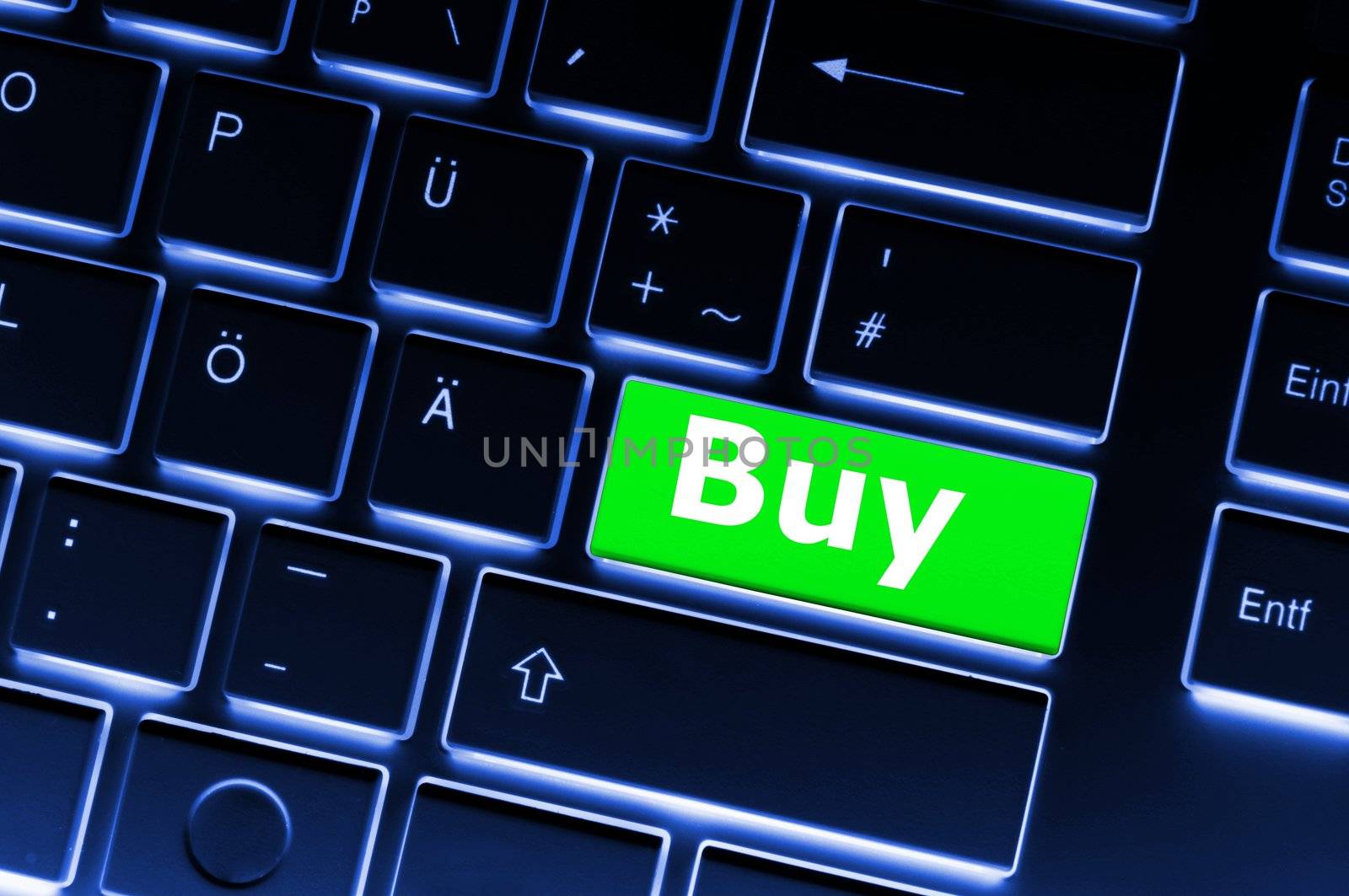 buy key showing internet commerce or online shop concept