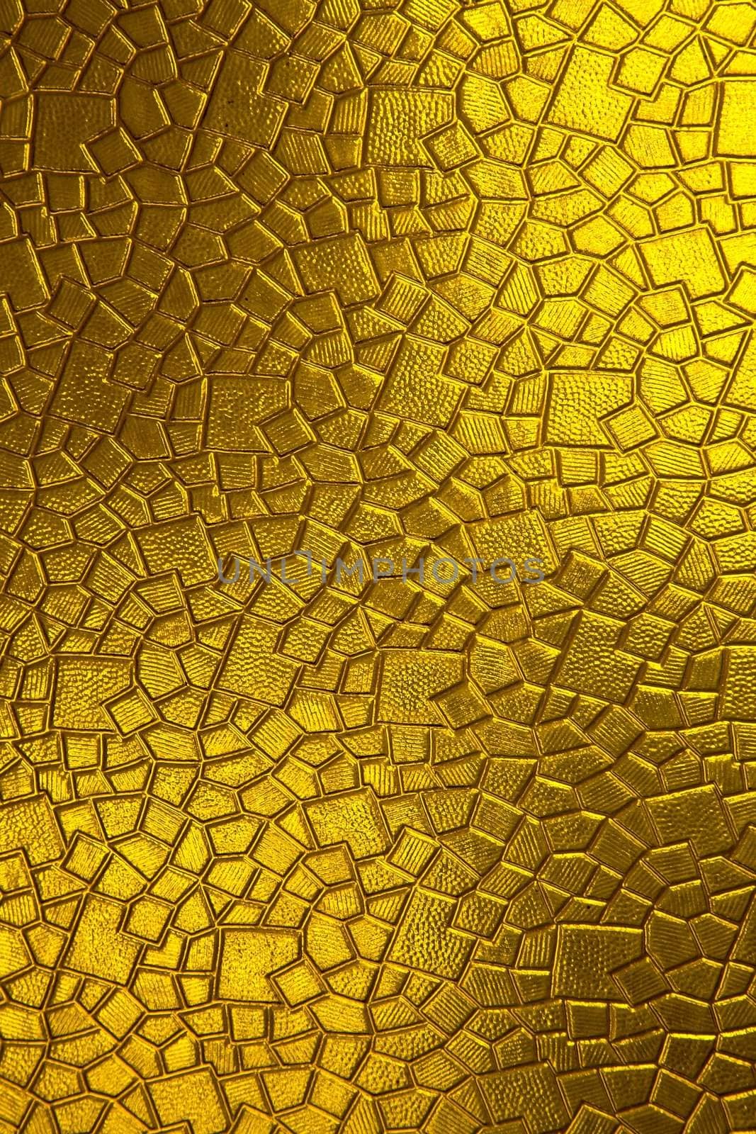 Glass surface background with decorated pattern