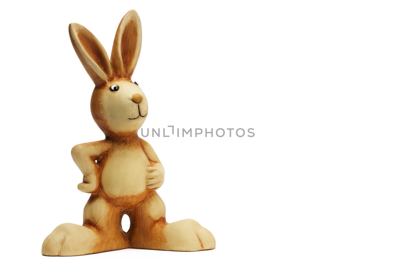 easter bunny on white background