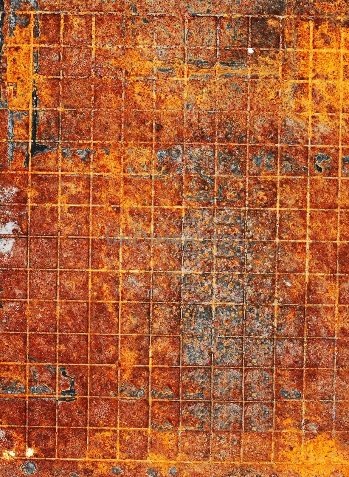 Rusty metal background detailed texture