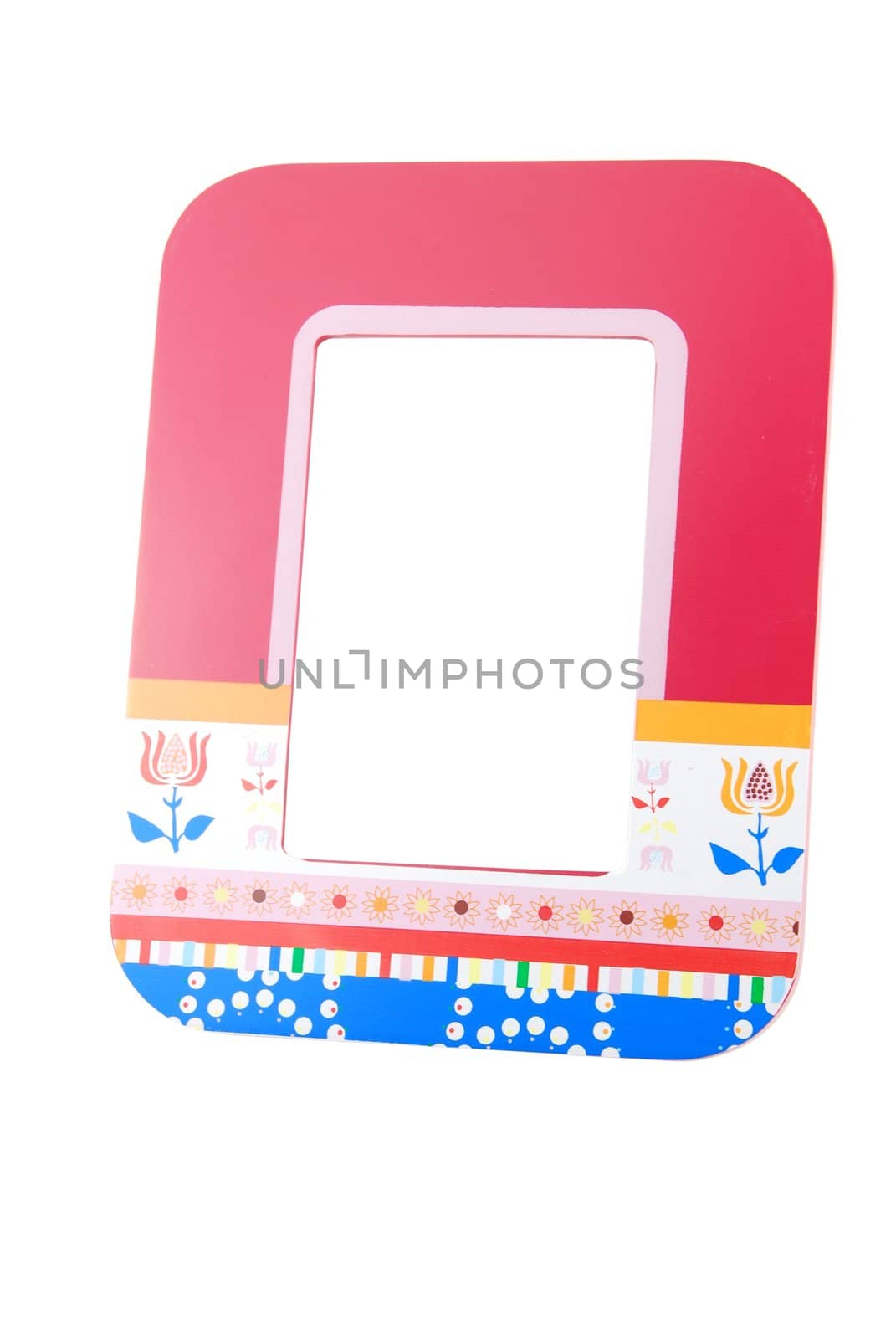 colorful photo-frame isolated on white background