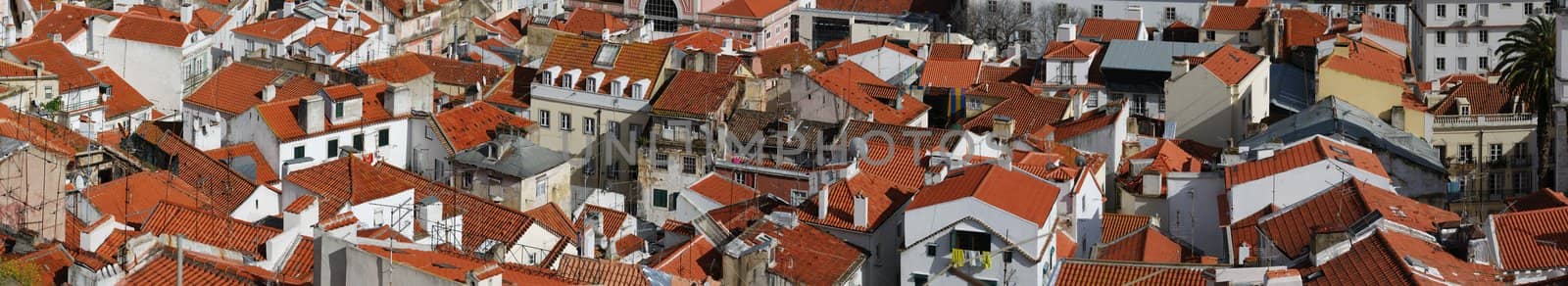 photo of rooftops in the capital of Portugal, Lisbon