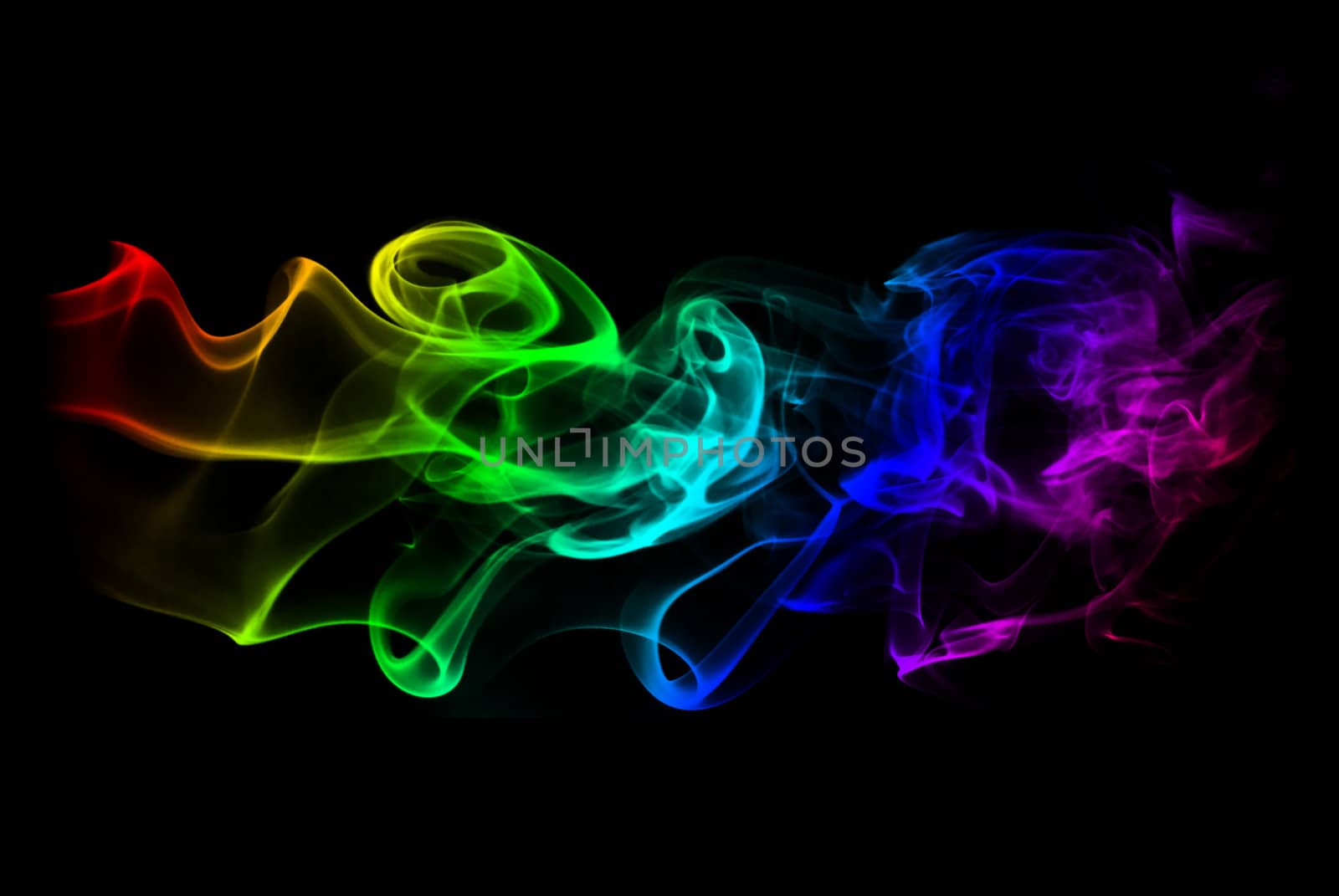 Abstract isolated and colored smoke background - creativity concept