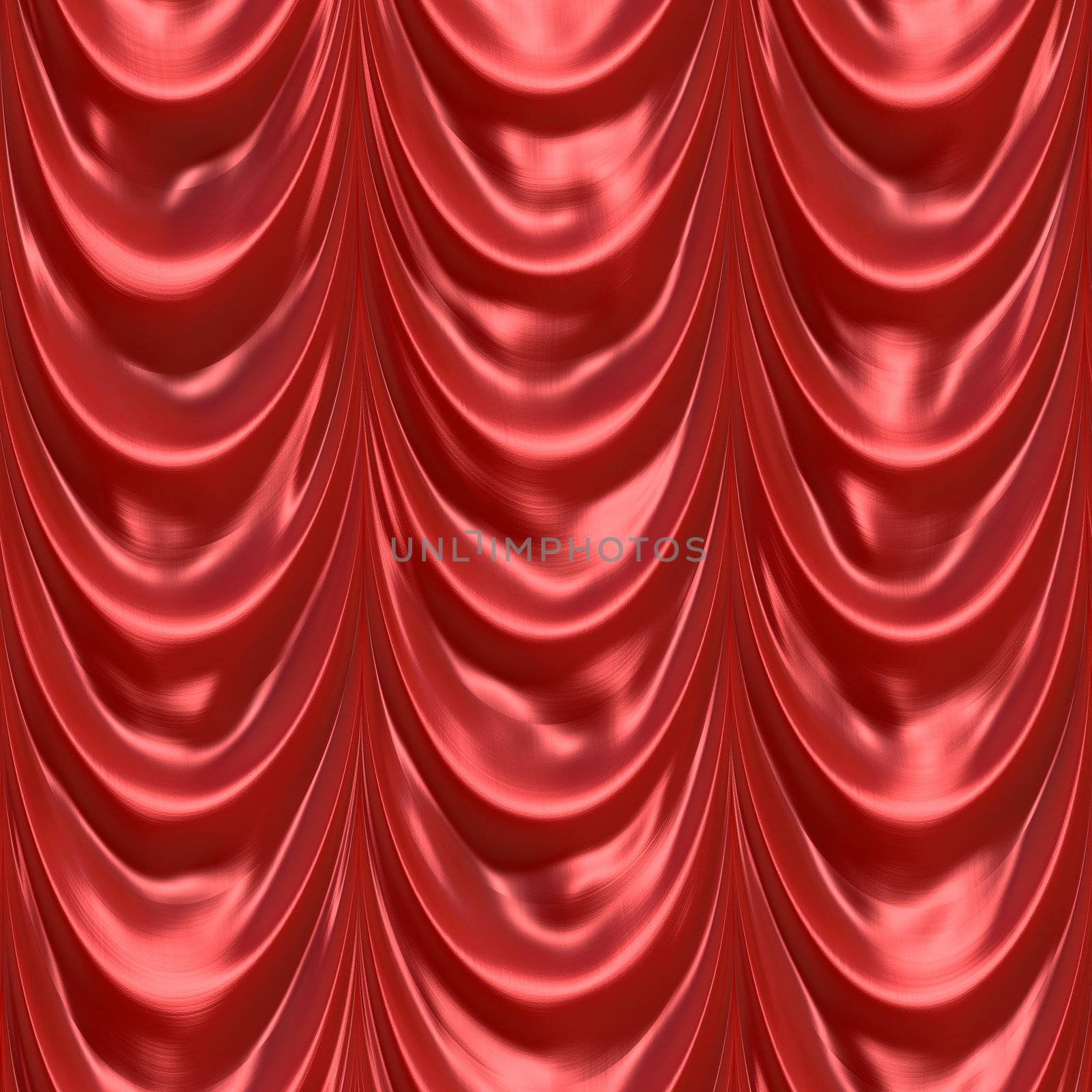 Red Curtain Drapery by graficallyminded