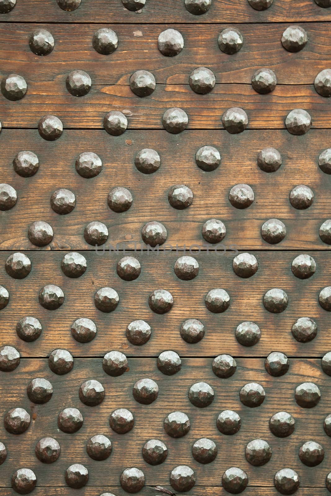 Old door detail in Italian castle - Valle d'Aosta