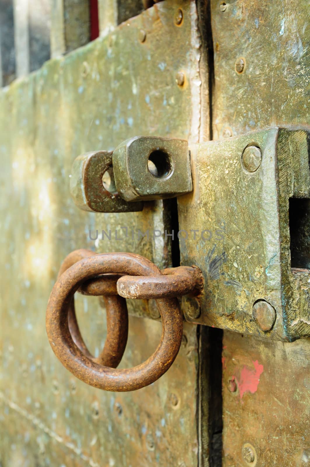 unlock on an old door