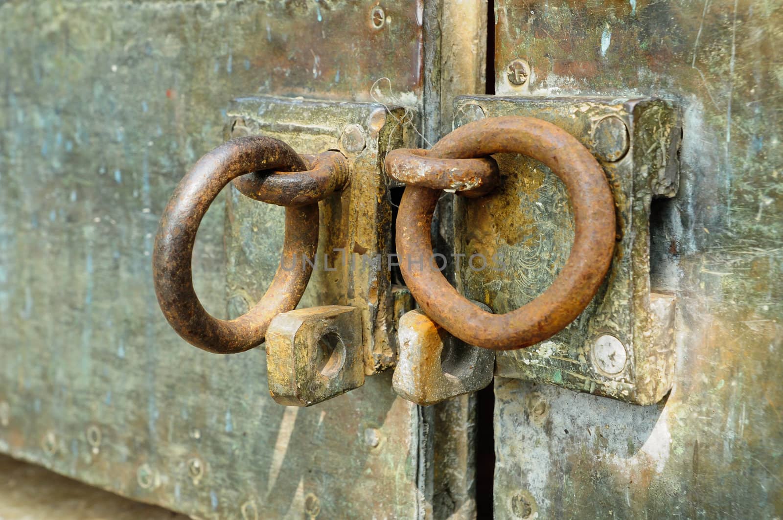 unlock on an old door