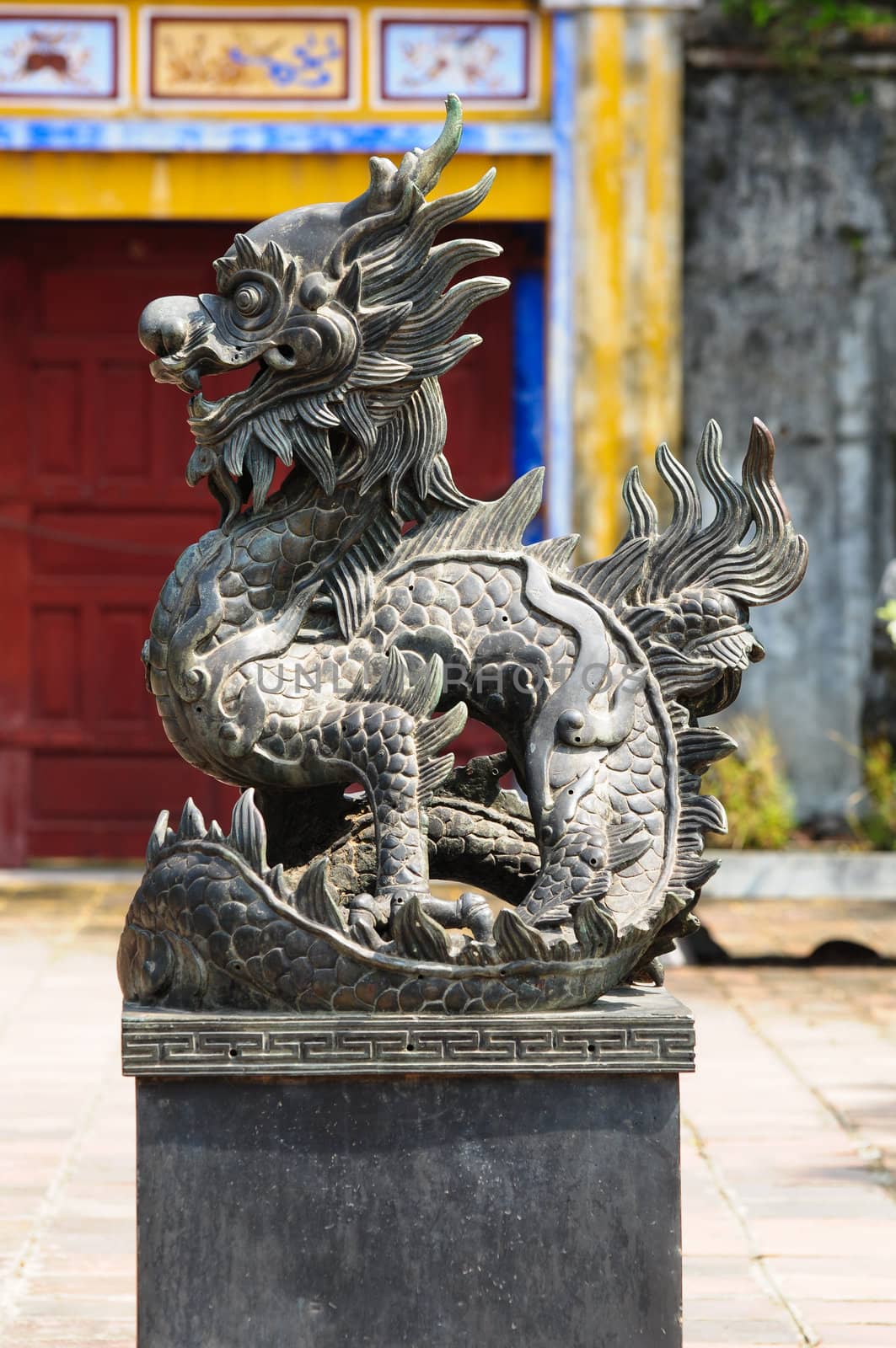 Stone lion, vietnam