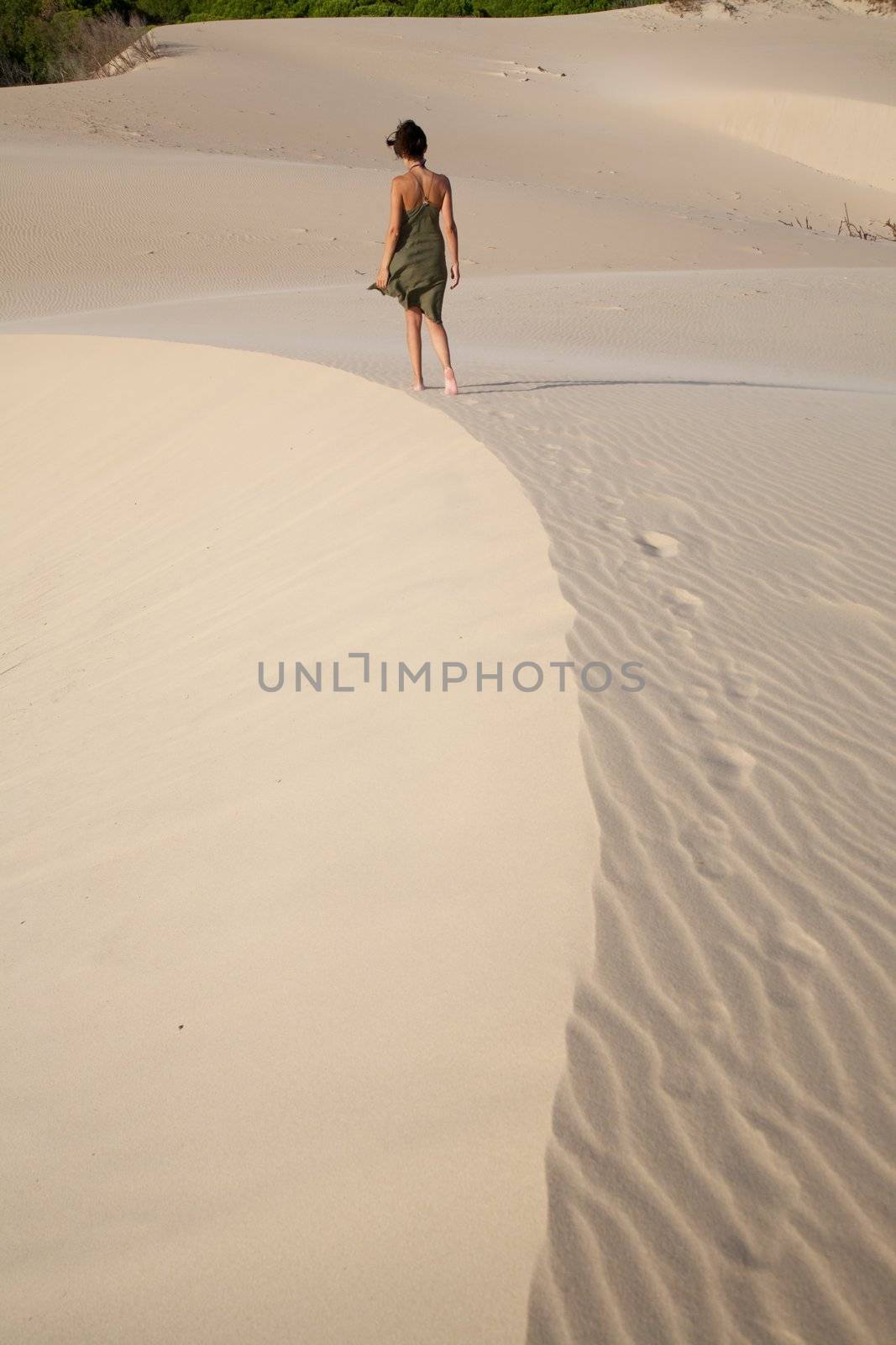 great sand dune at Cadiz Andalusia in Spain