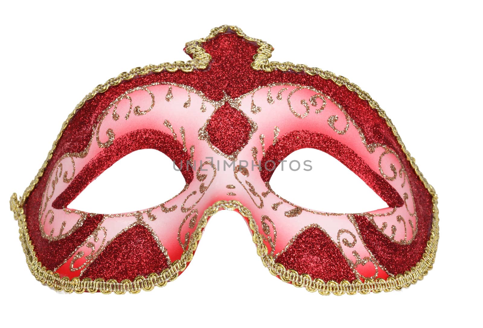 Venetian mask isolated against a white background.