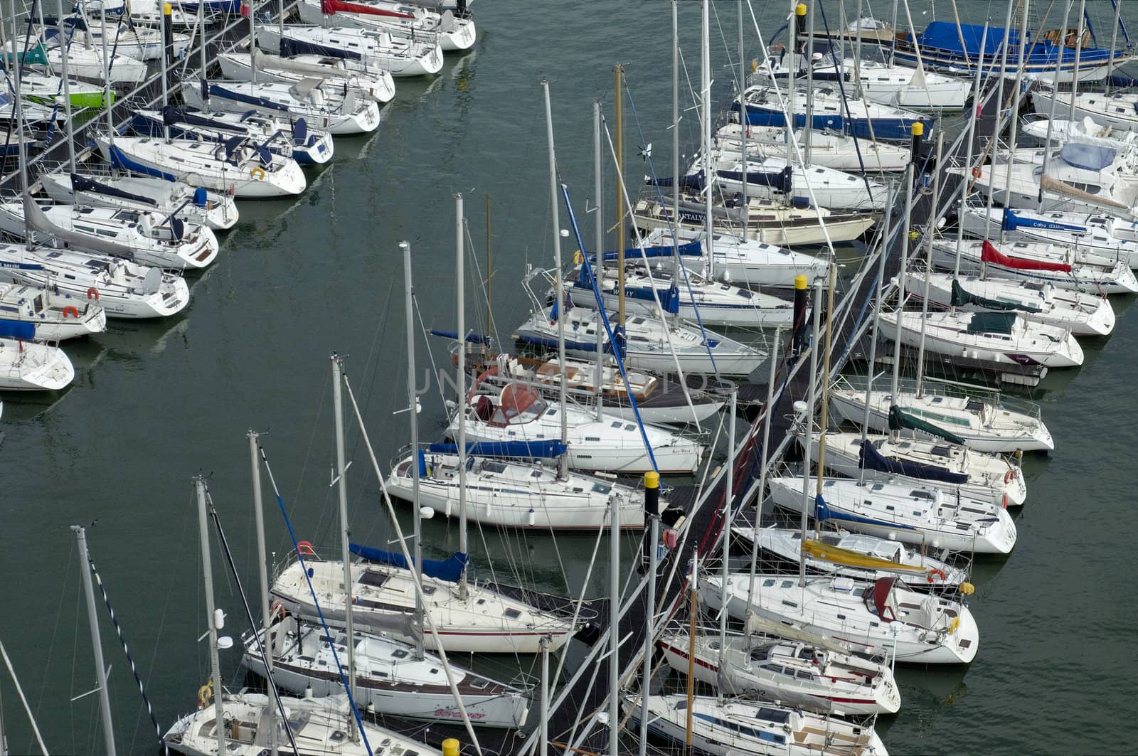 Aerial view of Bel�m marina at Lisbon