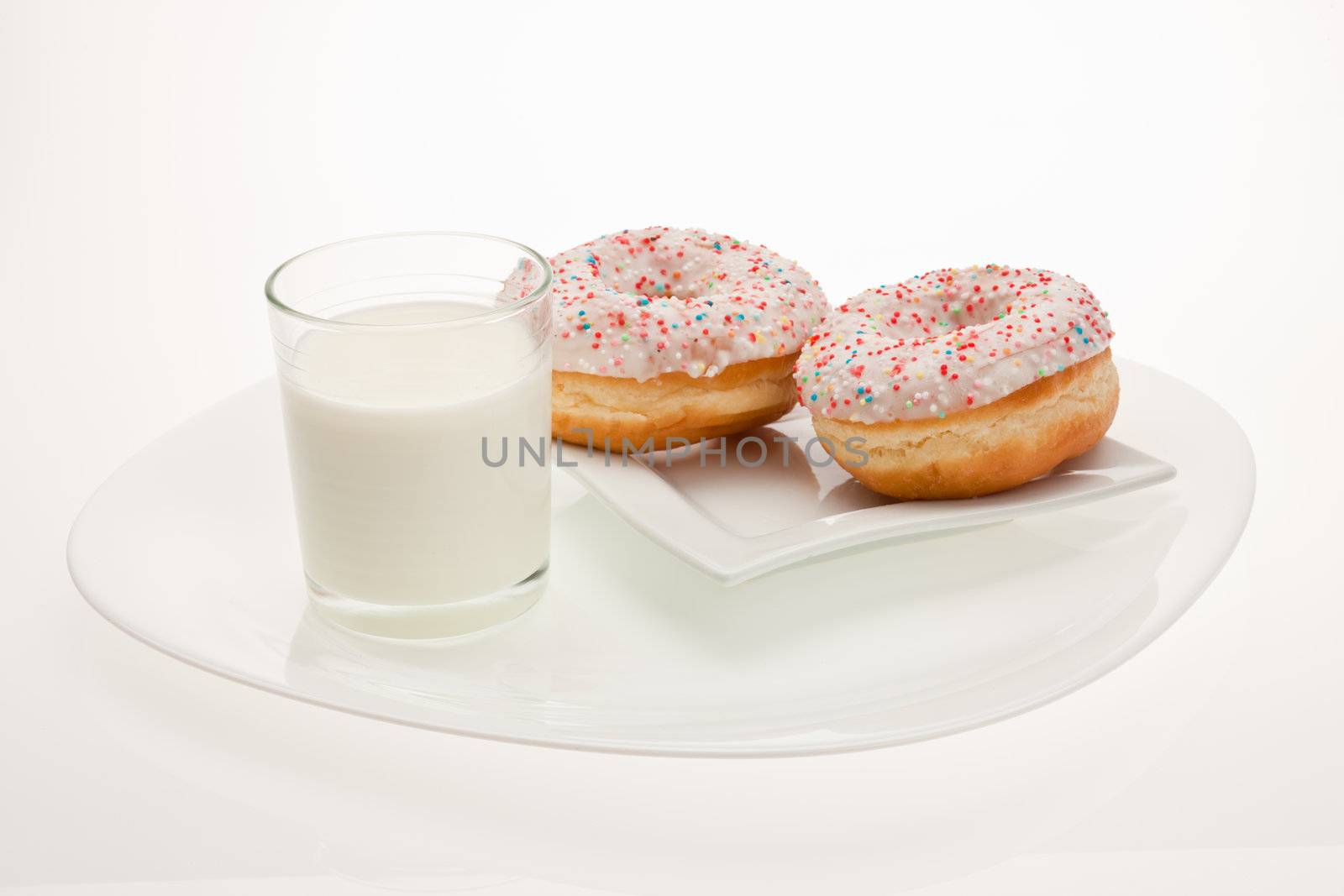 food series: tasty donuts decorated with sugar syrup