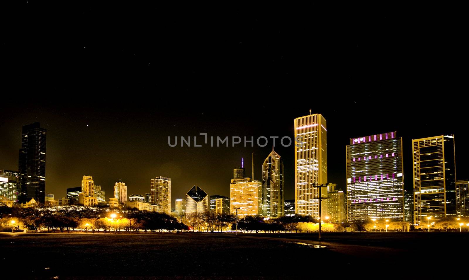 Night Photography Chicago by pictureguy