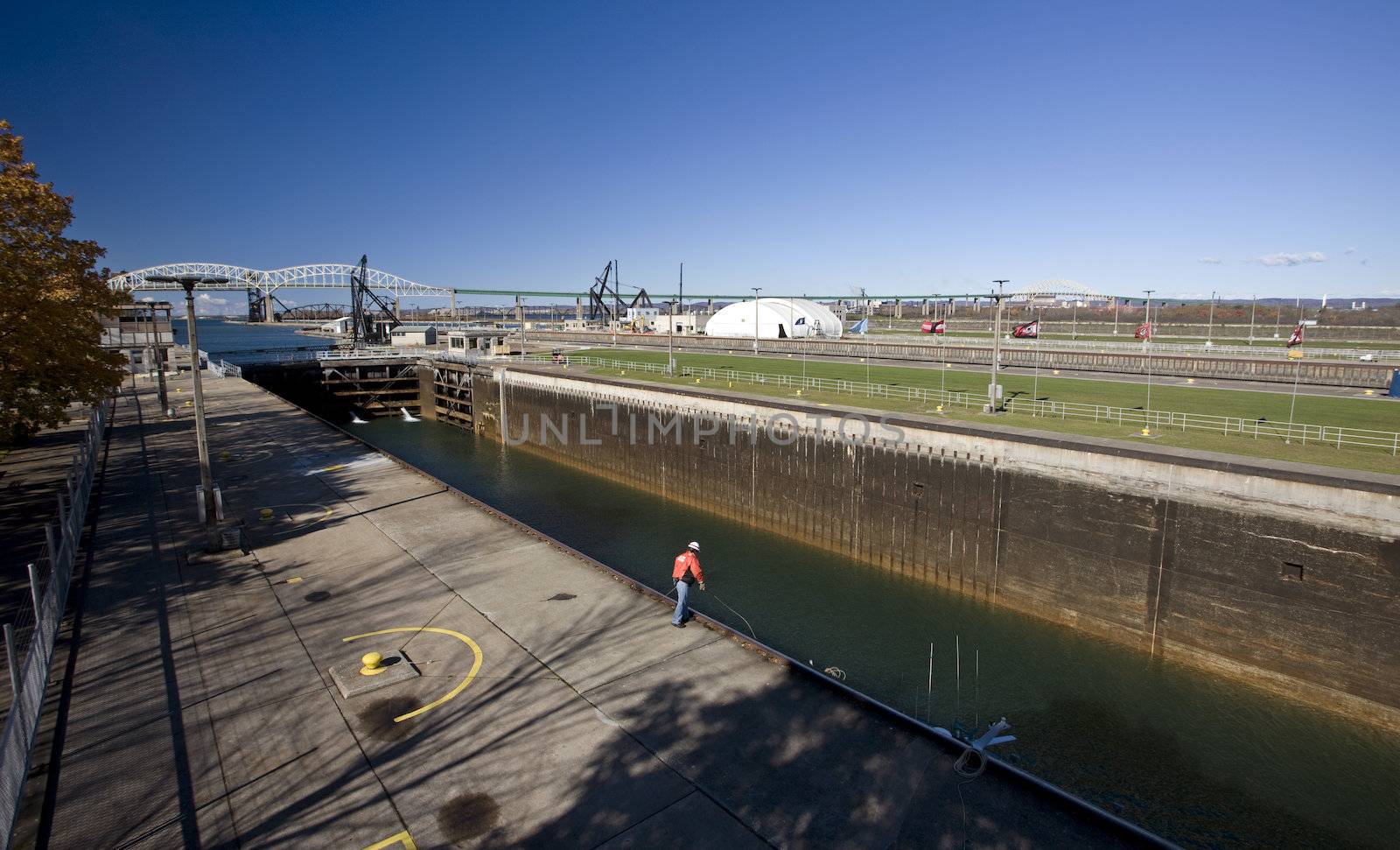 sault ste marie locks Michigan Lake Superior Lake Huron