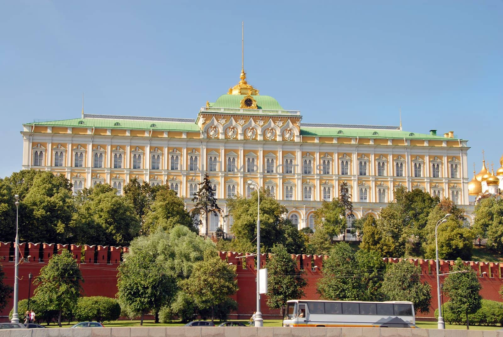 building of the great Kremlin palace in Moscow