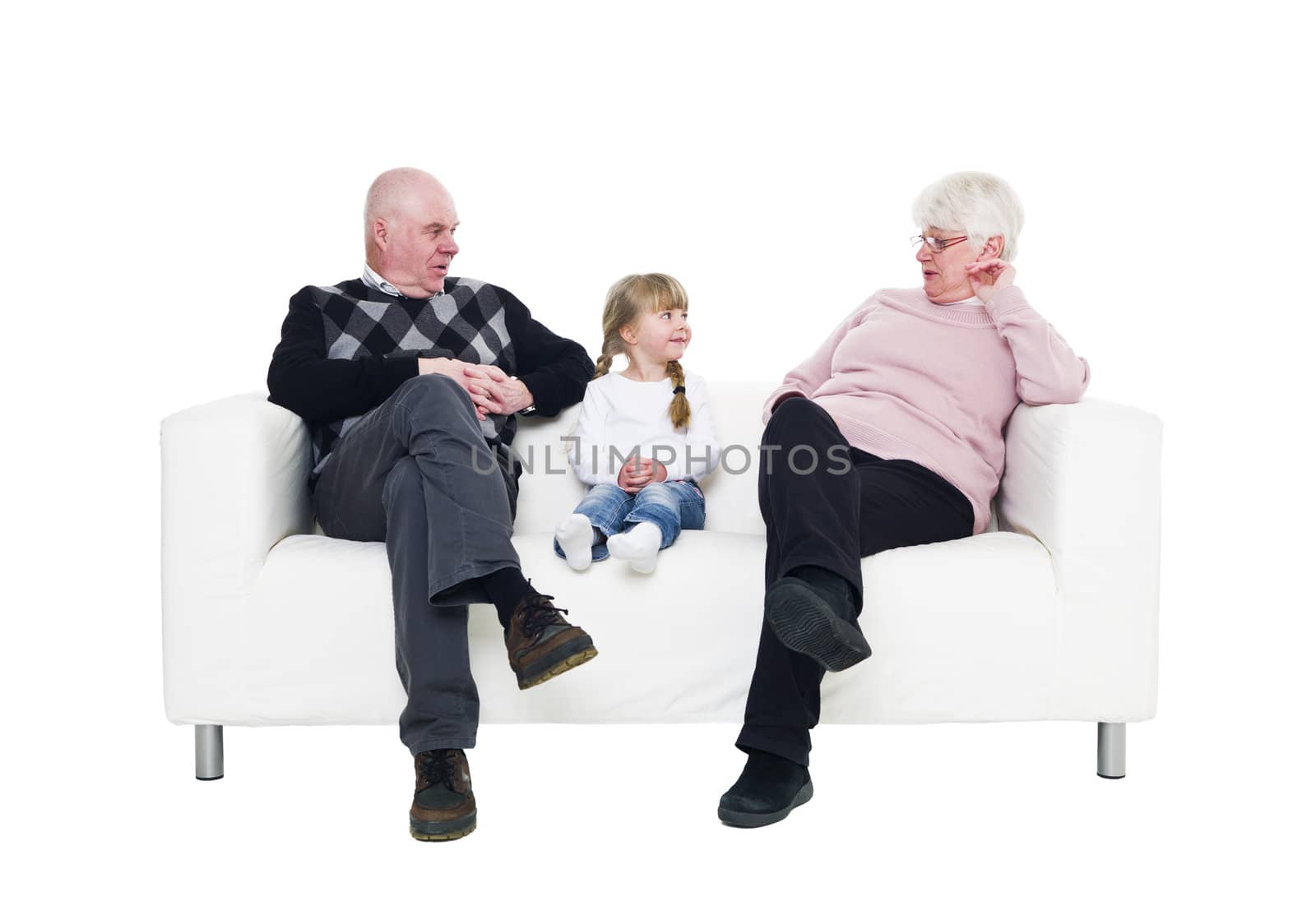 Girl with her grandparents by gemenacom