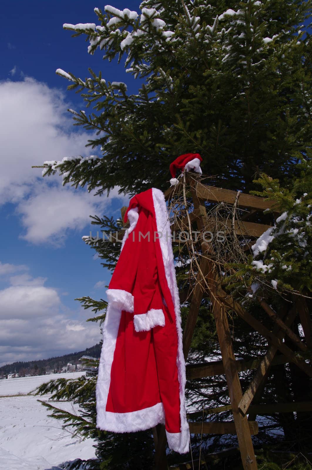 santa claus take a break from Holidays