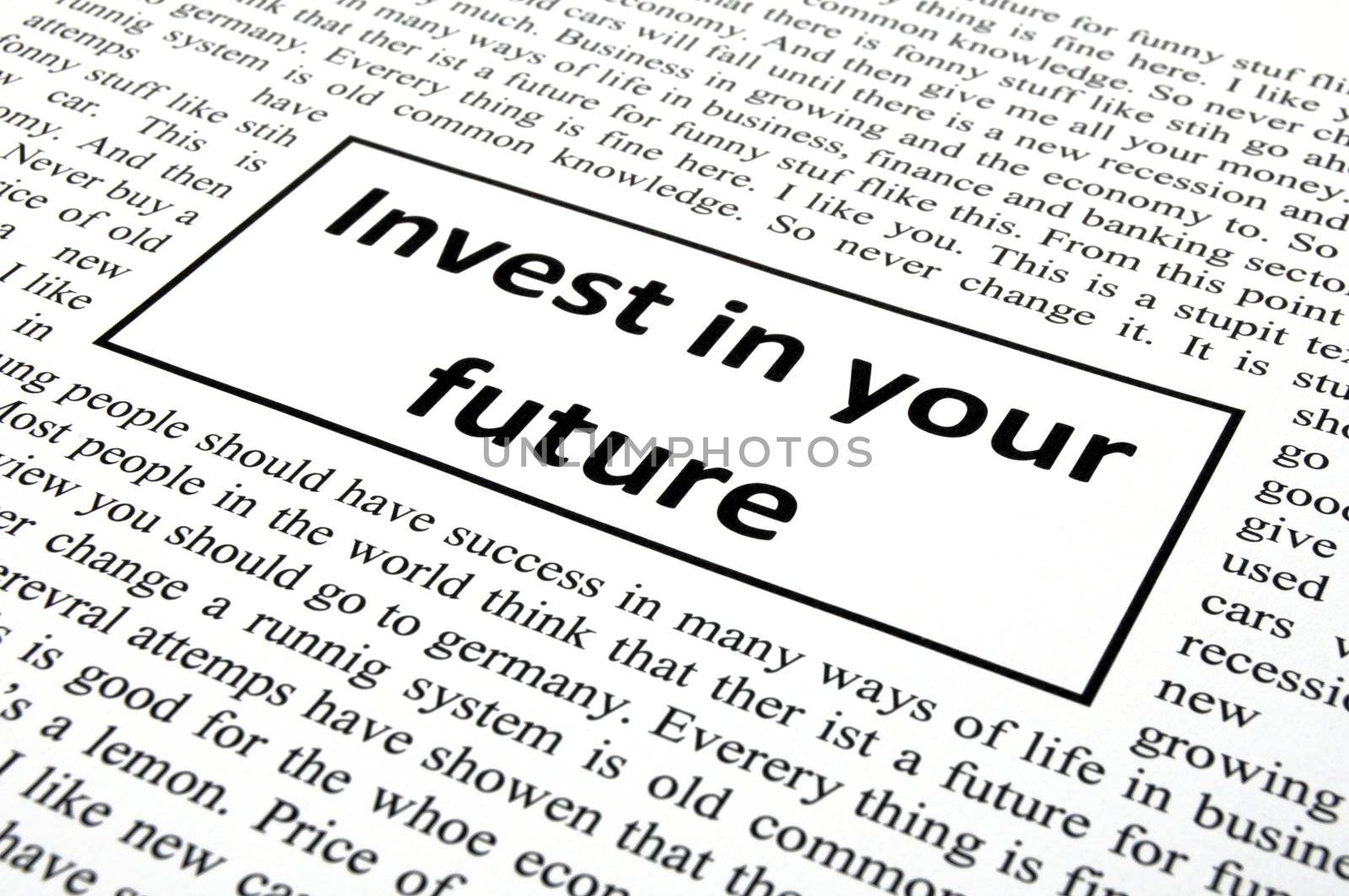 invest in your future by gunnar3000