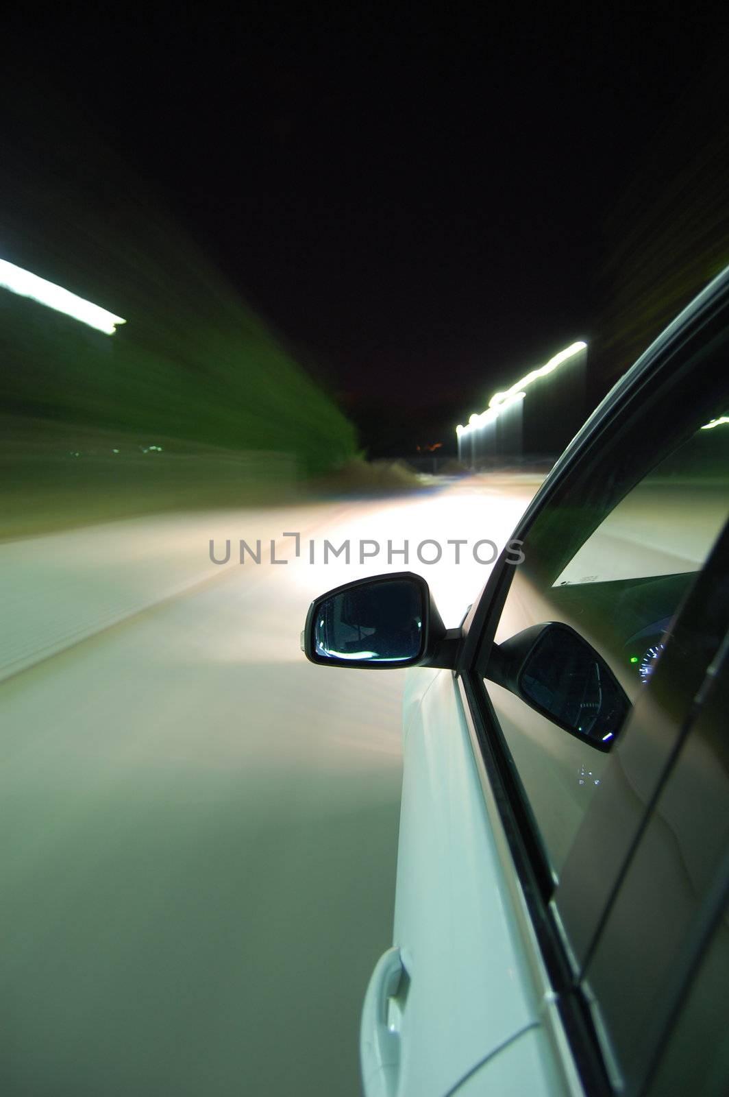 night drive with car in motion by gunnar3000