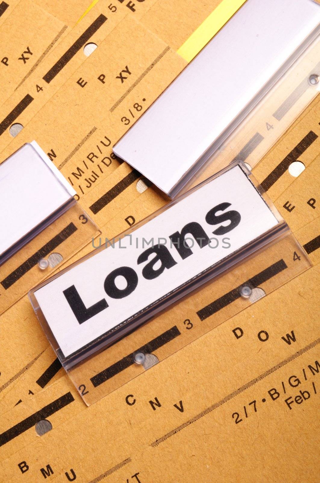 loan application in business folder showing financial investment concept
