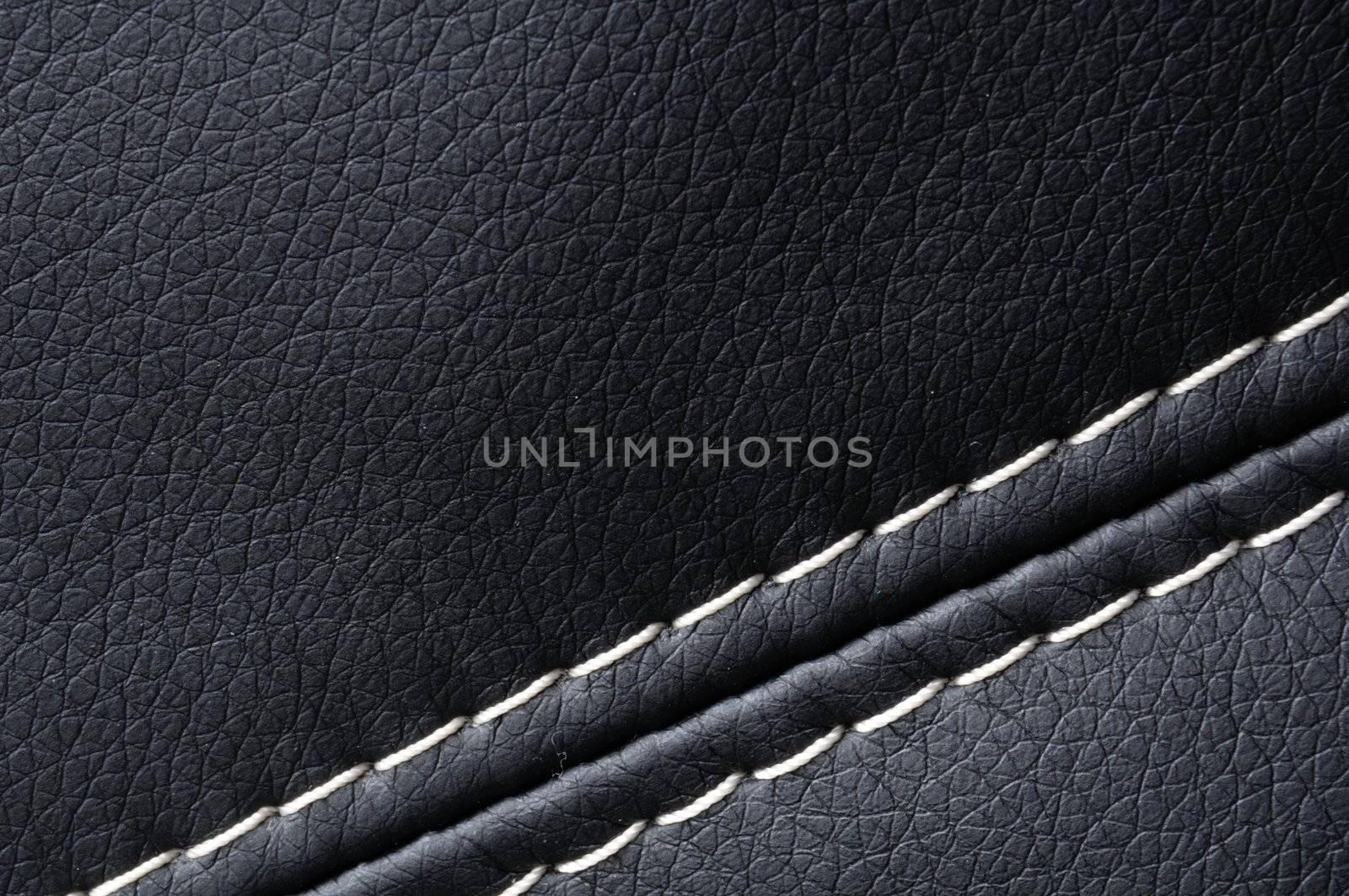 leather texture or background in black with copyspace