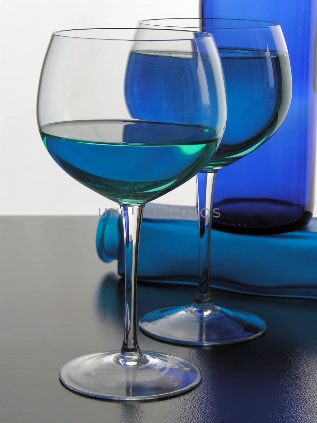 composition of blue colour and glass by RAIMA