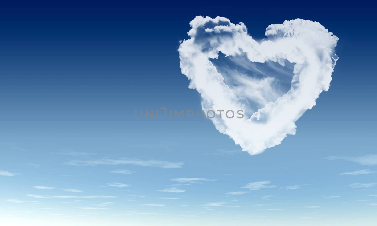 Heart from clouds