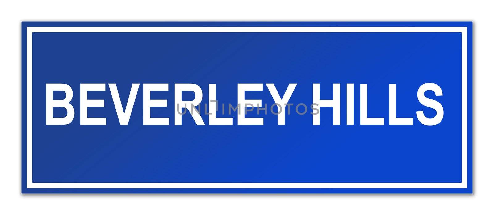 Beverley Hills street sign by speedfighter