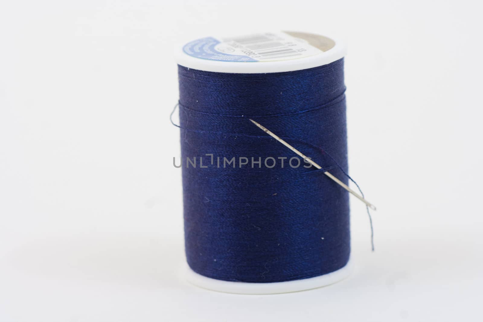 A single bolt of thread blue