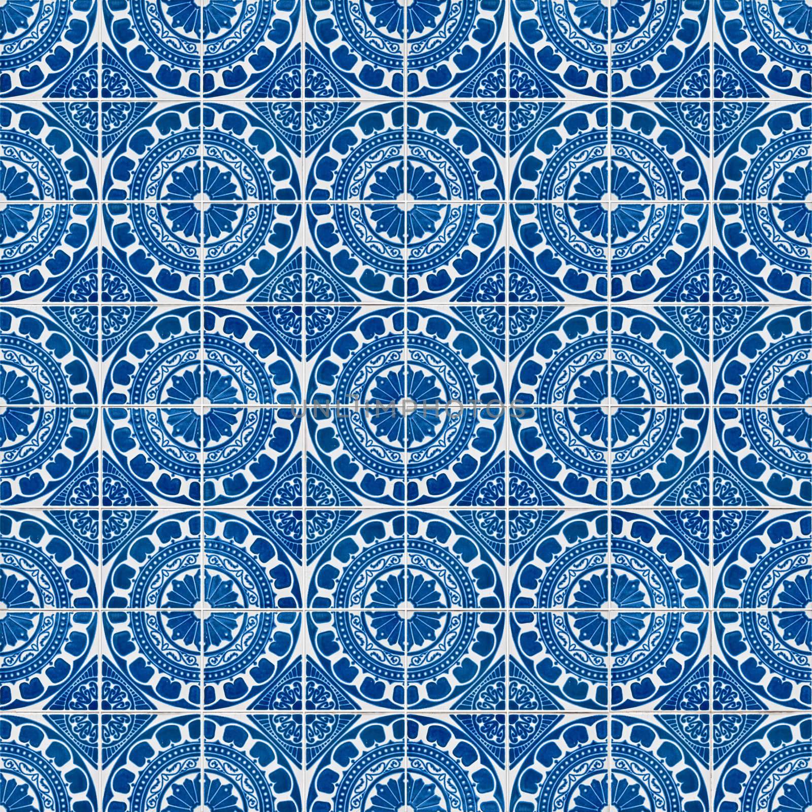 Seamless tile pattern of ancient ceramic tiles.