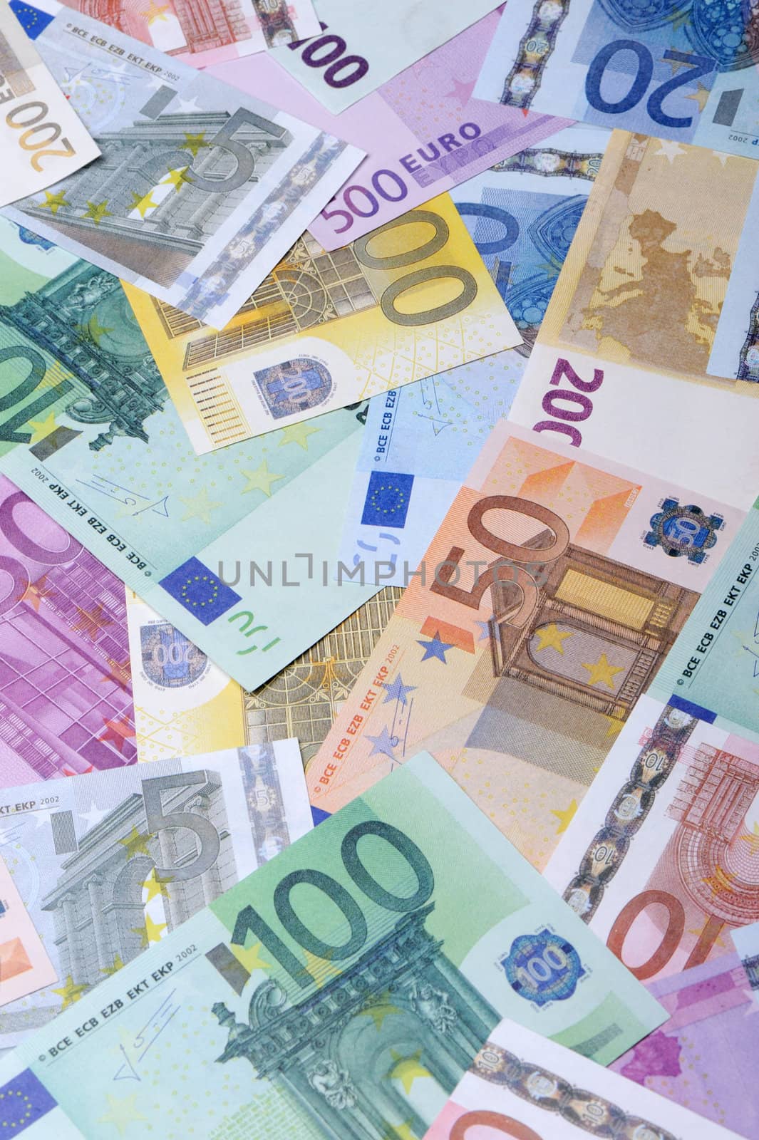 Background from euro. A set the European currency