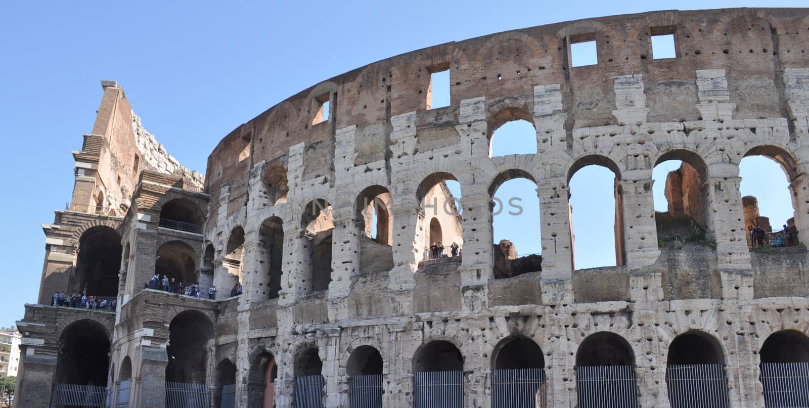 The Colosseum or Coliseum (Colosseo) in Rome