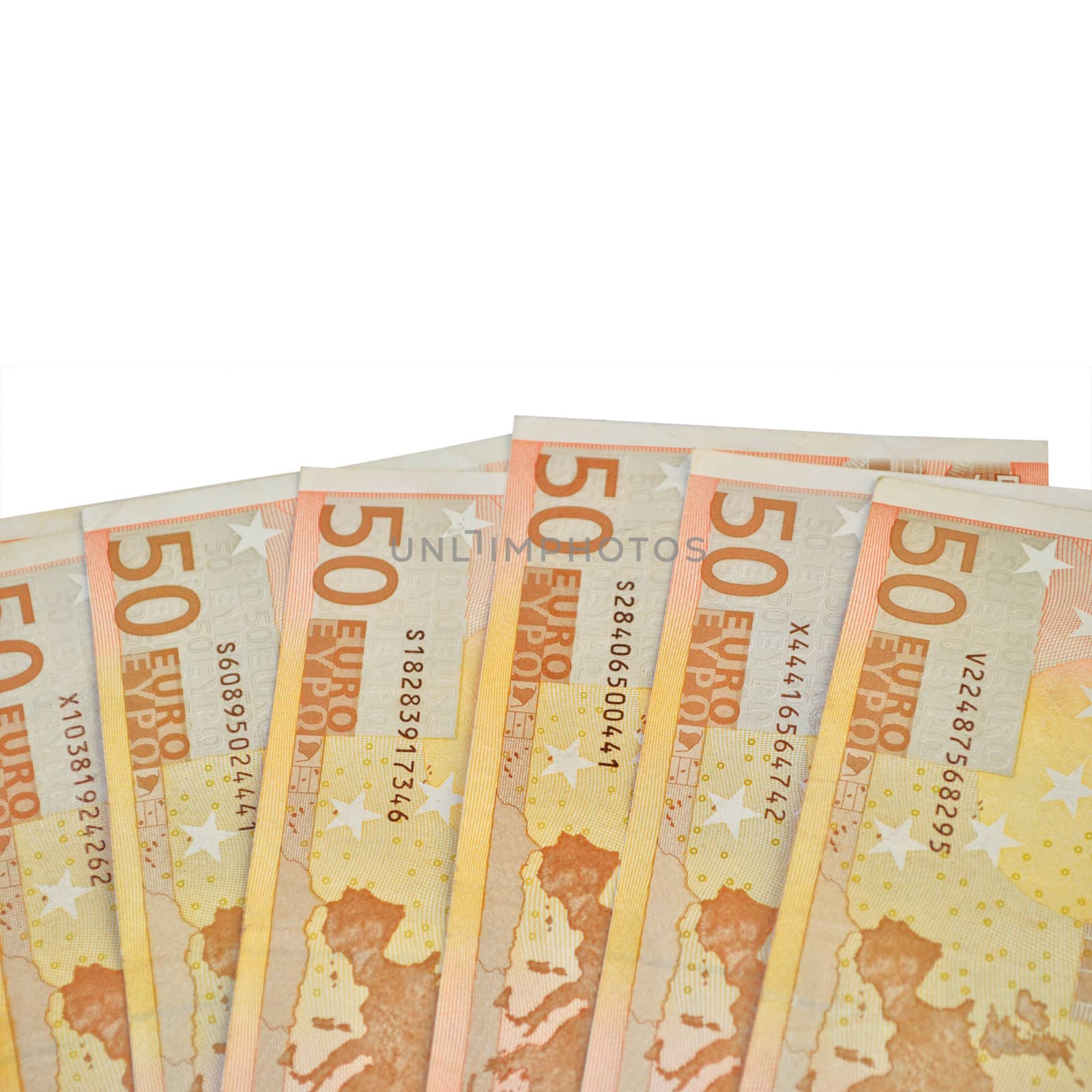 Euro banknote (currency of the European Union)