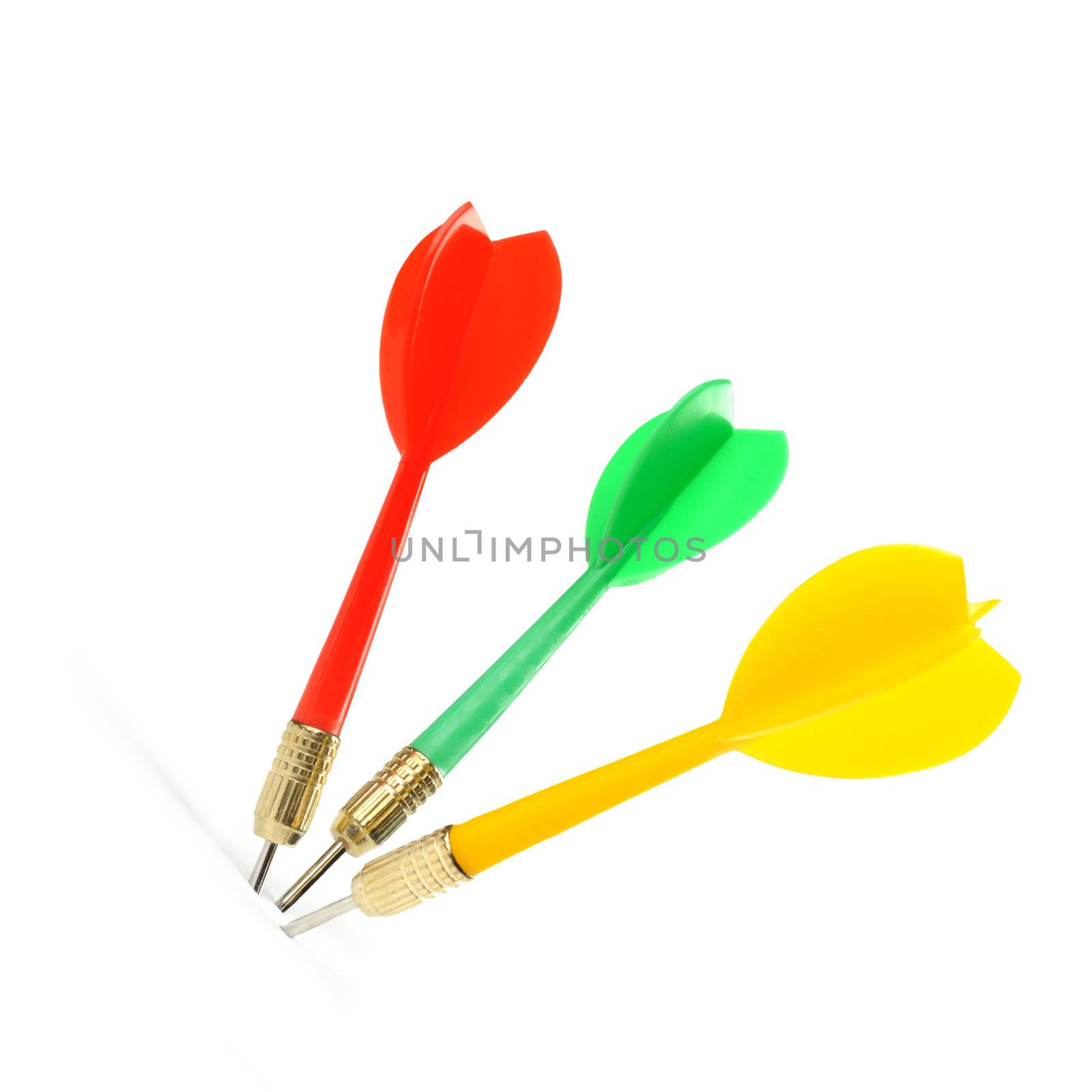 Game darts. It is isolated on a white background.