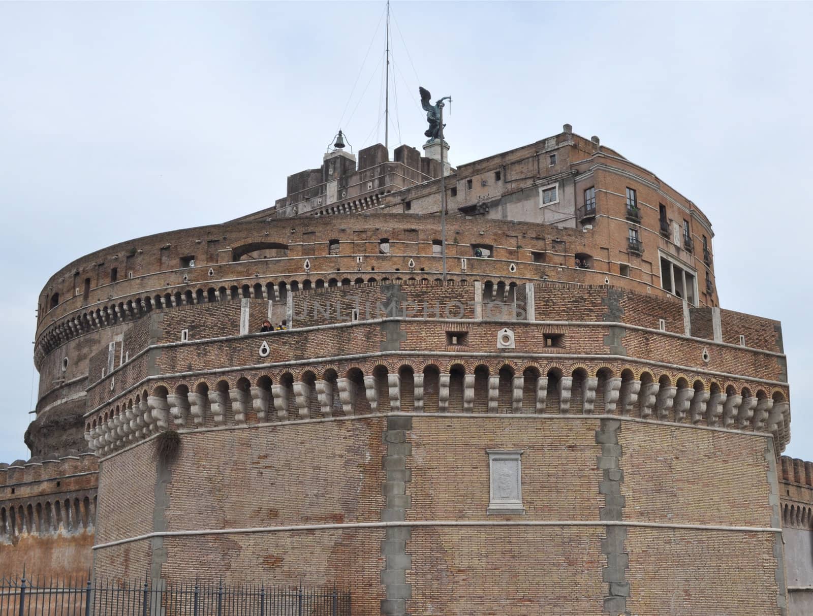 The Castel Sant'Angelo Mausoleum of Adrian, Rome, Italy