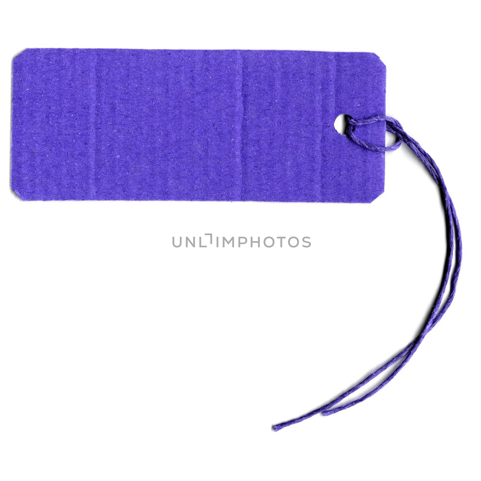 Price tag or address label with string
