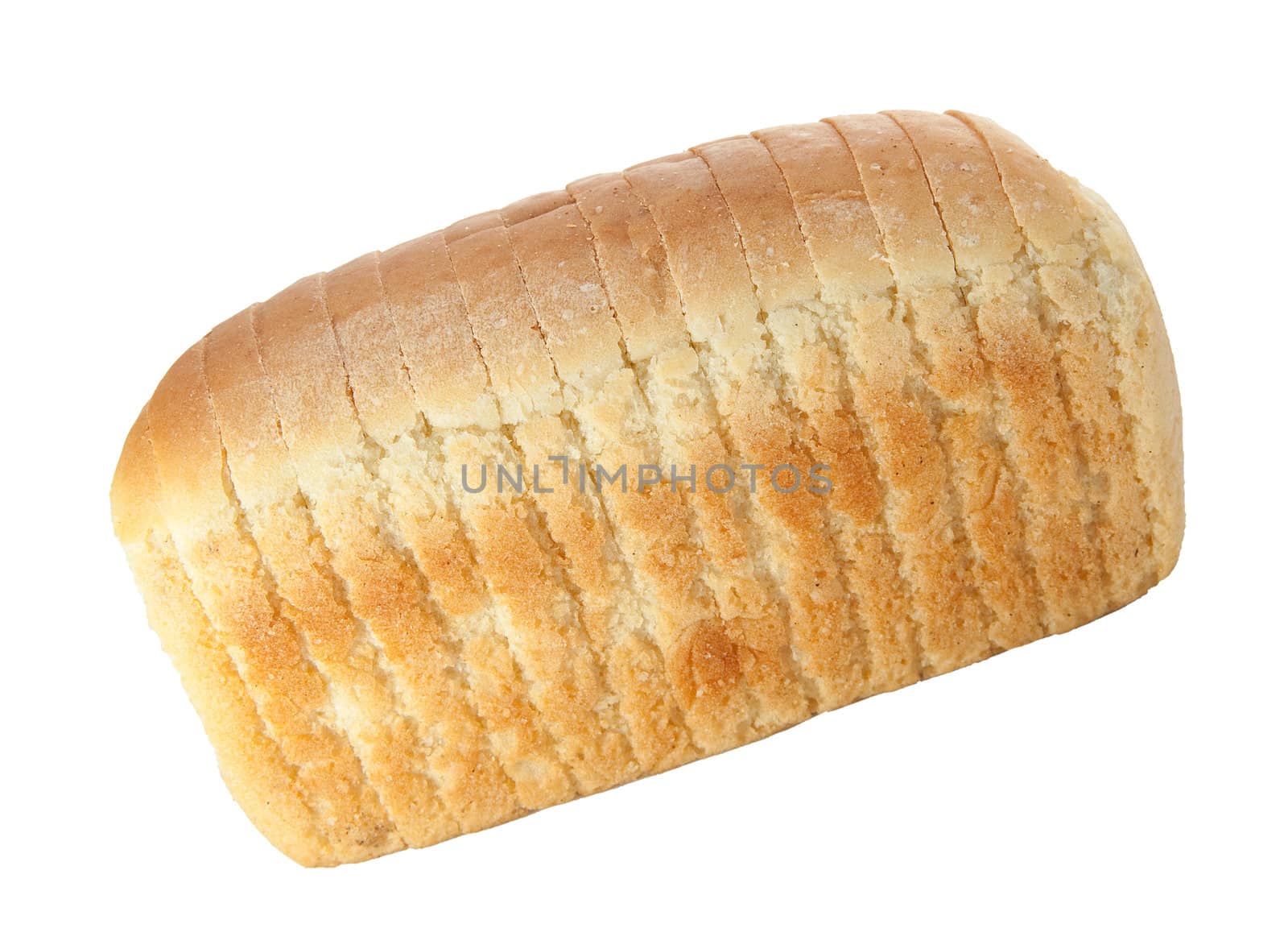 Loaf of bread. It is isolated on a white background.